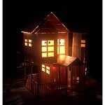 Pica Toys 3D Wooden House with Solar Windmill and Electric Light | Physical Circuit Education Building Model - Pure Real Wood Science Stem Kit | DIY Creative Experiment