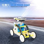 Pickwoo Solar Robot Toys 13-in-1 Upgrade Robot Toys STEM Toys Solar Robot Kit Robot DIY Assemble Robot for Kids and Adults