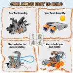 RCSPACEX Stem Project Toys for Kids 11 in 1 Solar Robot Science Experiment Kit for Boys Age 8-12 231 Pieces DIY Learning Education Building Set for Boys and Girls