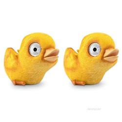Solar Garden Baby Duckling Decoration (Set of 2) | Outdoor Yard Decor - Lawn Ornaments | Solar Decorative Lights for Patio  Balcony  Deck | Weather Resistant - LED | Housewarming Gift (Set of 2)