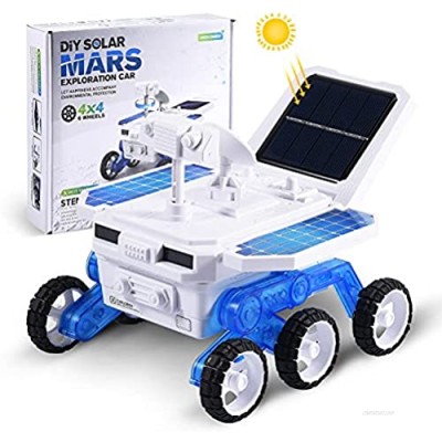 STEM Solar Robot Toy for Kids Ages 6-12 Educational Science Experiment DIY Assembly Robotic Kits Mars Rover Building Car Set for Boys Girls and Space Explorer Lover