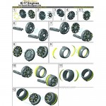 Bundle lot of Metallic Details MDR4854 + MDR4857 1/48 B-17 Engines + Turbochargers for Revell/Monogram Kits