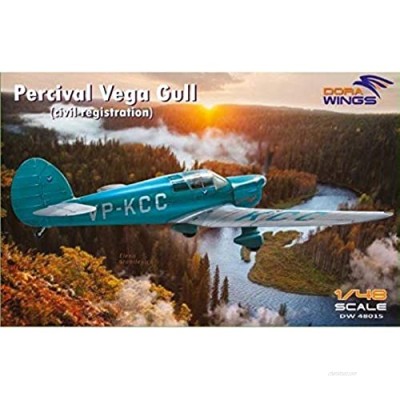 Dora Wings DW48015 Percival Vega Gull Ciil Registration 1/48 Scale Aircraft Plastic Model Kit