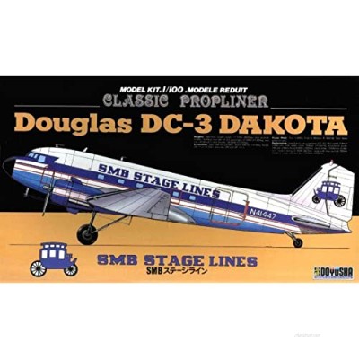 Doyusha Douglas DC-3 Dakota SMB Stage Lines 1/100 Scale Model Kit # 100-D3-2