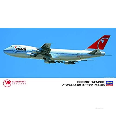 Hasegawa 1/200 Scale Northwest Airlines B747 - Plastic Model Building Aircraft Kit  Item # 10840