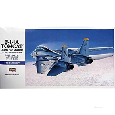 Hasegawa F-14A Tomcat - Atlantic Fleet Squadrons  1/72 Scale E Series US Navy Carrier Borne Fighter Aircraft Model Kit/Item # 00544