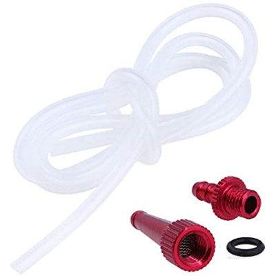 Hobbypark 42mm Long 1/8" Aluminum Fuel Filter Tubing Coupler w/Hose  Fuel Filling Nozzle for RC Airplane (Red)
