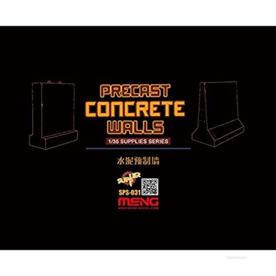 Meng 1/35 Scale Precast Concrete Walls - Plastic Model Building Kit # SPS-031
