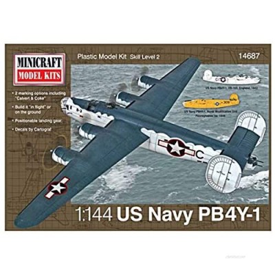 Minicraft PB4Y-1 USN with 2 Marking Options Model Kit  1/144 Scale