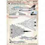 Print Scale 48-144 - 1/48 F-14 Tomcat Part 2 The Complete Set 2 Leaf Wet Decal