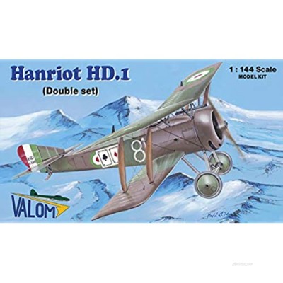 Valom 1/144 Scale Hanriot HD.1 (Double Set) - Plastic Model Building Kit # 14411