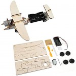 Yencoly Easy to Install Assembly Glider Kit Glider Kit Handmade Airplane Durable Handmade Model Wooden for Kids