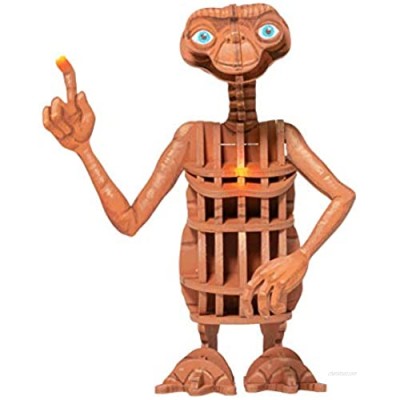 E.T. The Extra-Terrestrial 3D Wood Puzzle & Model Figure Kit - Build & Paint Your Own 3-D Movie Toy - Holiday Educational Gift for Kids & Adults  No Glue Required  8+ 