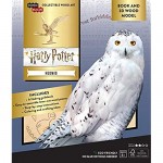 Harry Potter Hedwig 3D Wood Puzzle & Model Figure Kit (24 Pcs) - Build & Paint Your Own 3-D Movie Toy - Holiday Educational Gift for Kids & Adults No Glue Required 8+ 