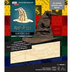 Harry Potter Sorting Hat 3D Wood Puzzle & Model Figure Kit (64 Pcs) - Build & Paint Your Own 3-D Book Movie Toy - Holiday Educational Gift for Kids & Adults No Glue Required 10+ 