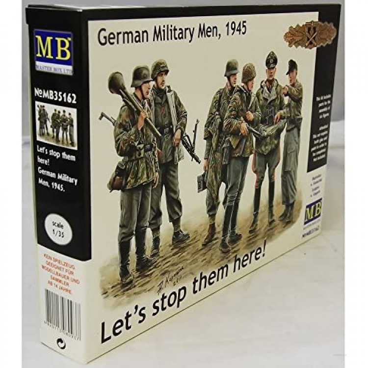 Master Box Models Let's Stop Them Here! 1945 German Military Men 6 Figures Set (1/35 Scale)