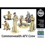 Masterbox 1/35 Scale Commonwealth AFV Crew English Troops in Northern Africa WWII Era - Plastic Model Building Set # 3564