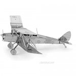 Metal Earth Fascinations DH82 Tiger Moth Airplane 3D Metal Model Kit