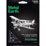 Metal Earth Fascinations DH82 Tiger Moth Airplane 3D Metal Model Kit