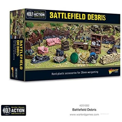 WarLord Bolt Action Battlefield Debris 1:56 WWII Military Wargaming Plastic Model Kit 402010002