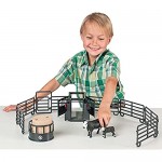 12-Piece Ranch Set - 1:20 Scale - Farm Toy Set - Proprietary Blend of Plastic - Durable & Lifelike - Playable & Collectible