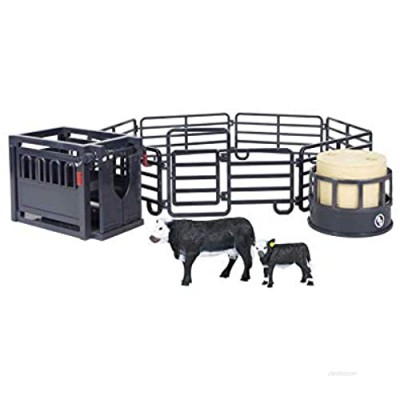 12-Piece Ranch Set - 1:20 Scale - Farm Toy Set - Proprietary Blend of Plastic - Durable & Lifelike - Playable & Collectible