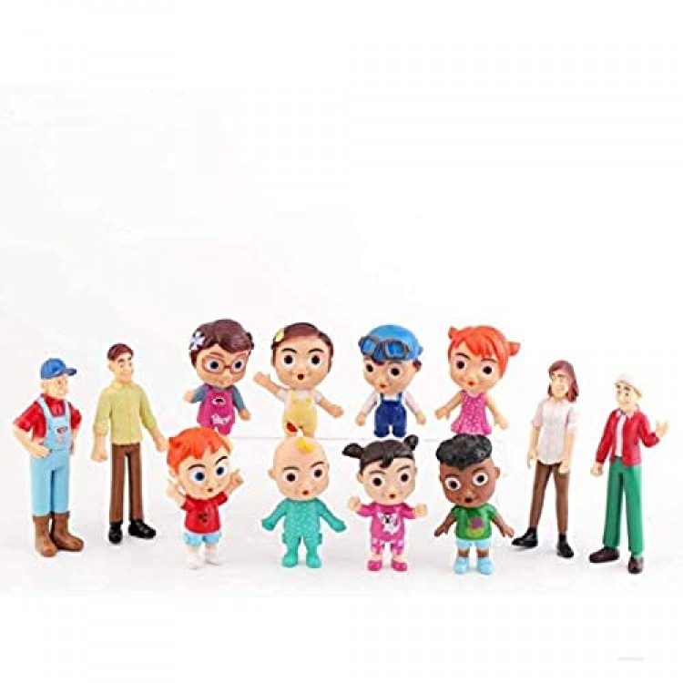 2020 Anime Cocomelon Figure Toy PVC Model Dolls Cocomelon Toys Kids Baby Gift 12pcs/Set