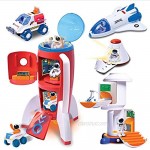 Astro Venture Deluxe Space Playset Toy - Space Shuttle Space Station & Capsule Space Rover & Rocket w/Lights and Sound - Space Toys for Boys and Girls