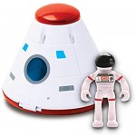 Astro Venture Space Playset - Toy Space Station & Space Capsule with Lights and Sound & 2 Astronaut Figurine Toys for Boys and Girls