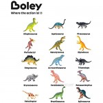 Boley Monster 15 Pack Large 7 Toy Dinosaur Set - Enormous Variety of Authentic Type Plastic Dinosaurs - Great As Dinosaur Party Supplies Birthday Party Favors and More!