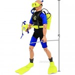 Click N' Play Sports & Adventure Diver Action Figure Play Set with Accessories