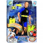 Click N' Play Sports & Adventure Diver Action Figure Play Set with Accessories