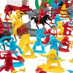 Cowboys & Indians Wild West Figure Playset 108 pieces with 16 Different Poses & 8 Unique Sculpts Fun Toy Gift for Kids