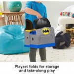Fisher-Price Little People DC Super Friends Batcave Batman Playset with Figures for Toddlers and Preschool Kids Ages 18 Months to 5 Years