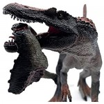 Gemini&Genius Jurassic Park Dinosaur Toys Spinosaurus and Tenontosaurus Carcass Figurine with Movable Jaw 12 Inches Dinos World Action Figure Toys Party Gift for Kids
