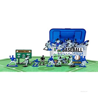 Kaskey Kids Baseball Guys: Black vs. Blue – Inspires Imagination with Open-Ended Play – Includes 2 Full Teams and More – for Ages 3 and Up