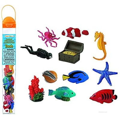Safari Ltd Coral Reef TOOB - Includes 11 BPA  Pthalate  and Lead Free Hand Painted Figurines - Ages 3+