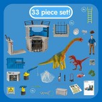 SCHLEICH Toy Dinosaur Research Station 33-Piece Playset for Kids Ages 4-12
