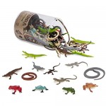 Terra by Battat – Reptiles In Tube – Assorted Reptile Animal Toys For Kids 3+ (60 Pc)