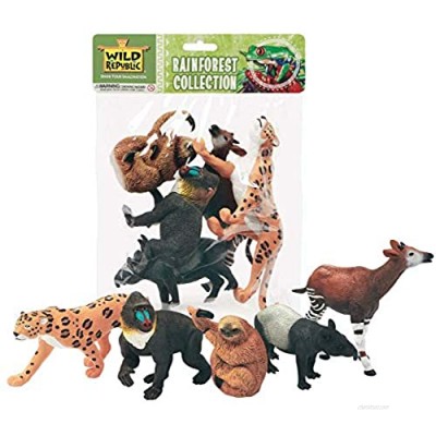 Wild Republic Polybag Rainforest  Five Species of Rainforest Animals  Gift for Kids  Great for Interactive Play