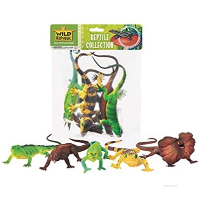 Wild Republic Reptile Polybag  Lizard Toy  Educational Toys  Kids Gifts  5-Pieces