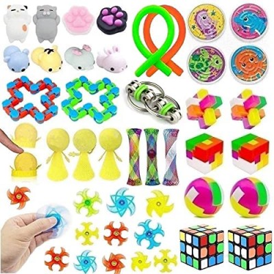 39 Pack Fidget Toys Bundle for Kids and Adults  Sensory Toys Set for Stress Relief and Anti-Anxiety  Sensory Fidget Hand Toys for ADD ADHD Autism  School Supplies for Autistic Children