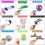 61 Pcs Sensory Fidget Toys Pack Stress & Anxiety Relief Tools Bundle Figetget Toys Set for Kids Adults Autistic ADHD Toys Stress Balls Fidget Spinner Marble Mesh Puzzle Ball Pop Tube Fidget Box