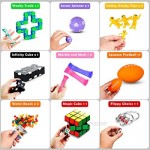 61 Pcs Sensory Fidget Toys Pack Stress & Anxiety Relief Tools Bundle Figetget Toys Set for Kids Adults Autistic ADHD Toys Stress Balls Fidget Spinner Marble Mesh Puzzle Ball Pop Tube Fidget Box