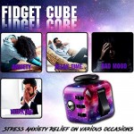 Claysen Fidget Cube Fidget Toy Stress and Anxiety Relief Mini Toys Preschool Toys Fidget Toy Cube Relaxing Hand-Held for Adults and Kids Killing Time Cool for ADD/ADHD/OCD (Starry Sky) NUFR