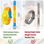 Fidget Toys Bracelets 3PCS Push Bubble Pop It Fidget Toys Bracelets Stress Relief Fidget Toys Bracelets For Kids Adults Hand Finger Press Silicone Toy Gift Pop It Perfect For Keep The Brain Focused