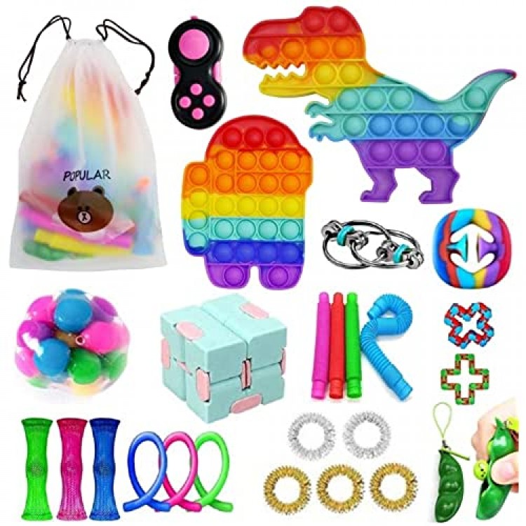 Fidget Toys Set Fidget Pack Sensory Toys for Kids and Adults Stress Relief and Anti-Anxiety Autistic ADHD Toy Set