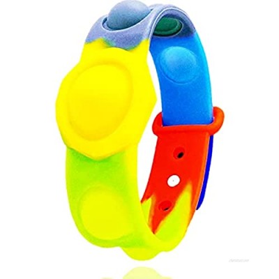 Fidget Toys Sport Silicone Wristband Pop Its Bracelet Popper Fidget Sensory Stress Reliever Great for Adult & Kids (Various Styles)