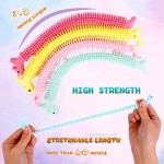 Genovega 8 Pack Stretchy String Fidget Sensory Stress Toy Therapy Unicorn for Kid Children Boy Girl Autism ADHD Relief Anti Anxiety Monkey Noodle Calm Relax