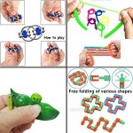 HOOLRO Sensory Fidget Toys Pack Stress Relief and Anti-Anxiety Fidget Toy Set Cheap Push Pop Bubble Fidget Toy for Kids and Adults (30 Pcs A)